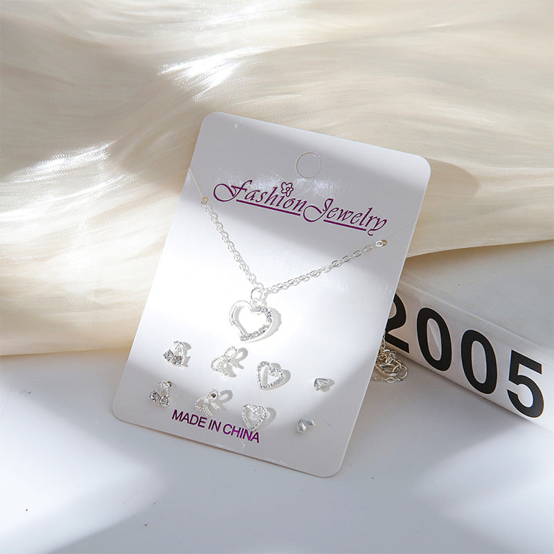 Electroplated gold necklace display