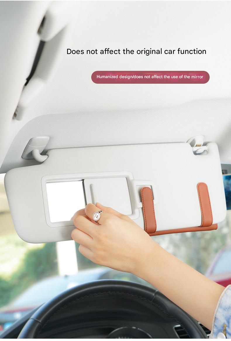 Car sunglasses holder storage accessory