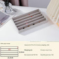 Gray bracelet tray (4 horizontal rows) (Pack of 1)