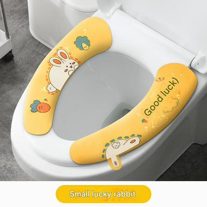 Lucky rabbit design toilet seat cushion