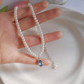 Blue Water Drop Necklace