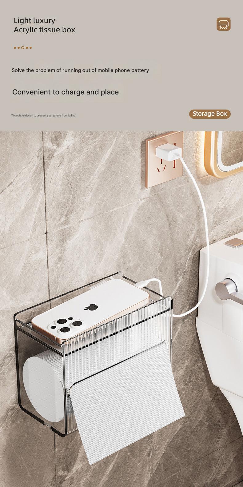 Waterproof tissue box for living room