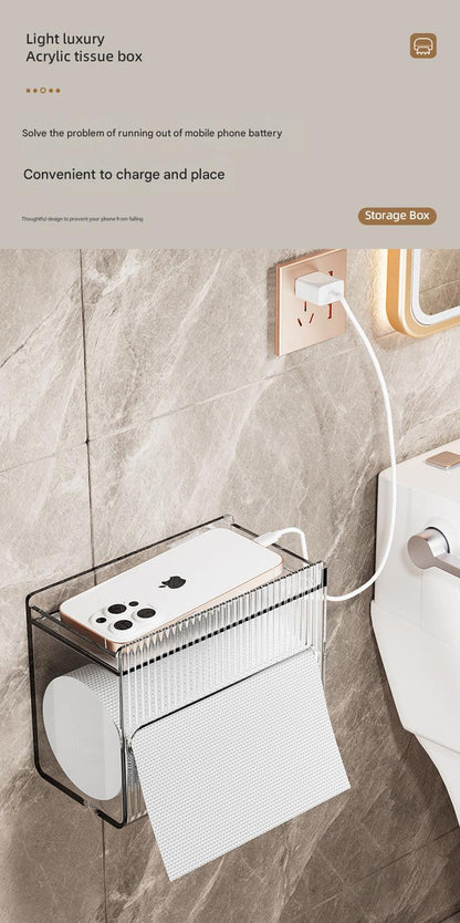 Waterproof tissue box for living room