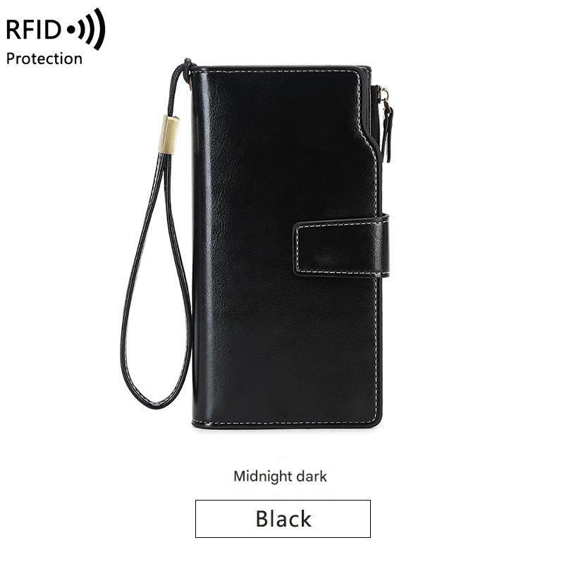 Waterproof wallet in midnight black