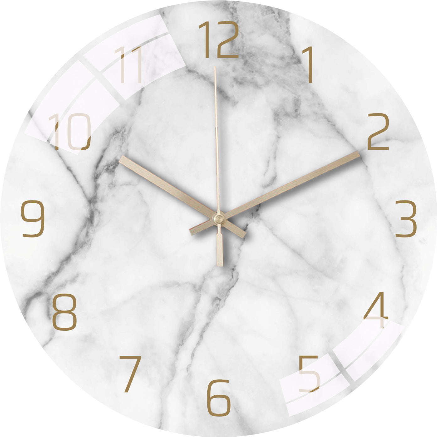Close-up of modern silent wall clock