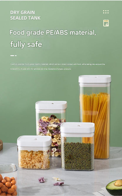 Airtight plastic food storage jar with nuts