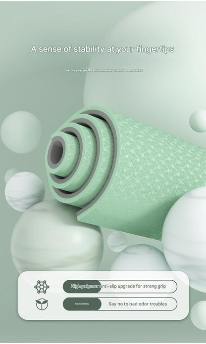 TPE Yoga Mat Non-Slip Surface Image 2