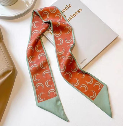 Geometric satin scarf perfect for gifts