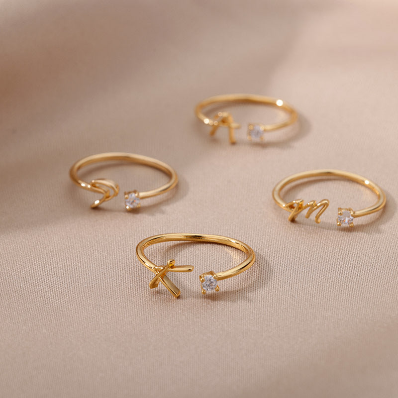 close-up of gold plated ring