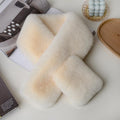 Off-White Double-Sided Plush Thick Scarf