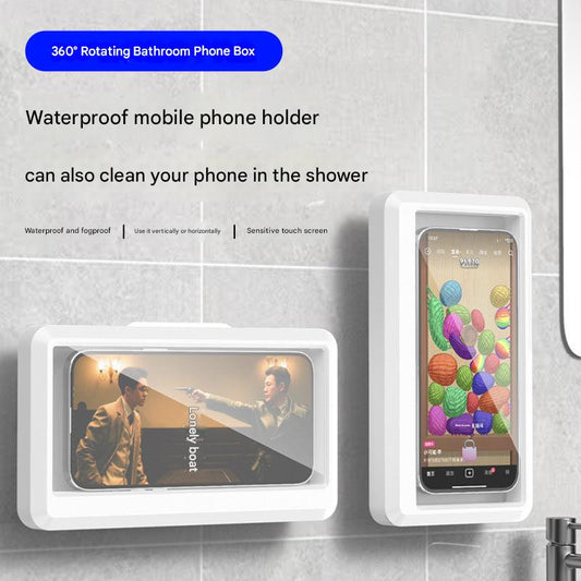 waterproof phone holder in shower