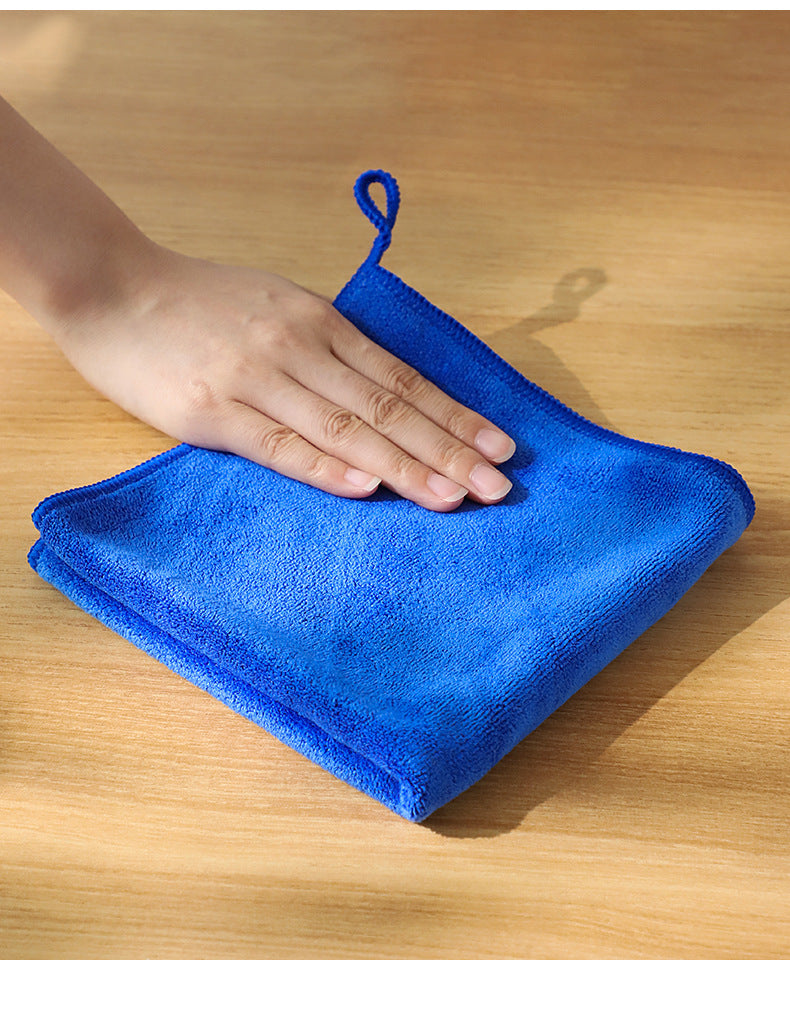 Microfiber cleaning cloth in coffee color
