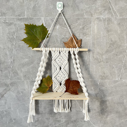 Natural fiber planter wall hanging image 3
