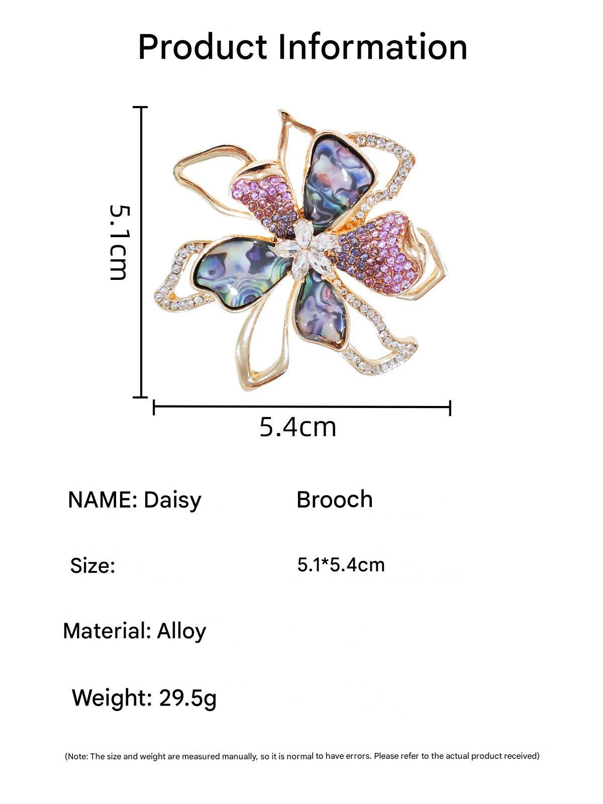Fashion accessory brooch with sparkle