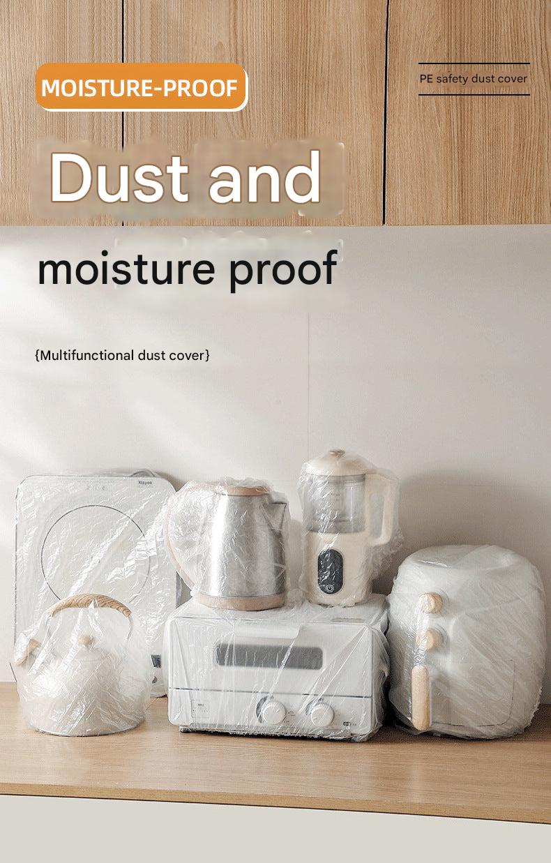Kitchen appliance dust cover in use