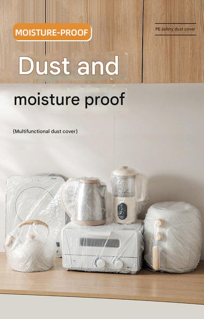 Kitchen appliance dust cover in use