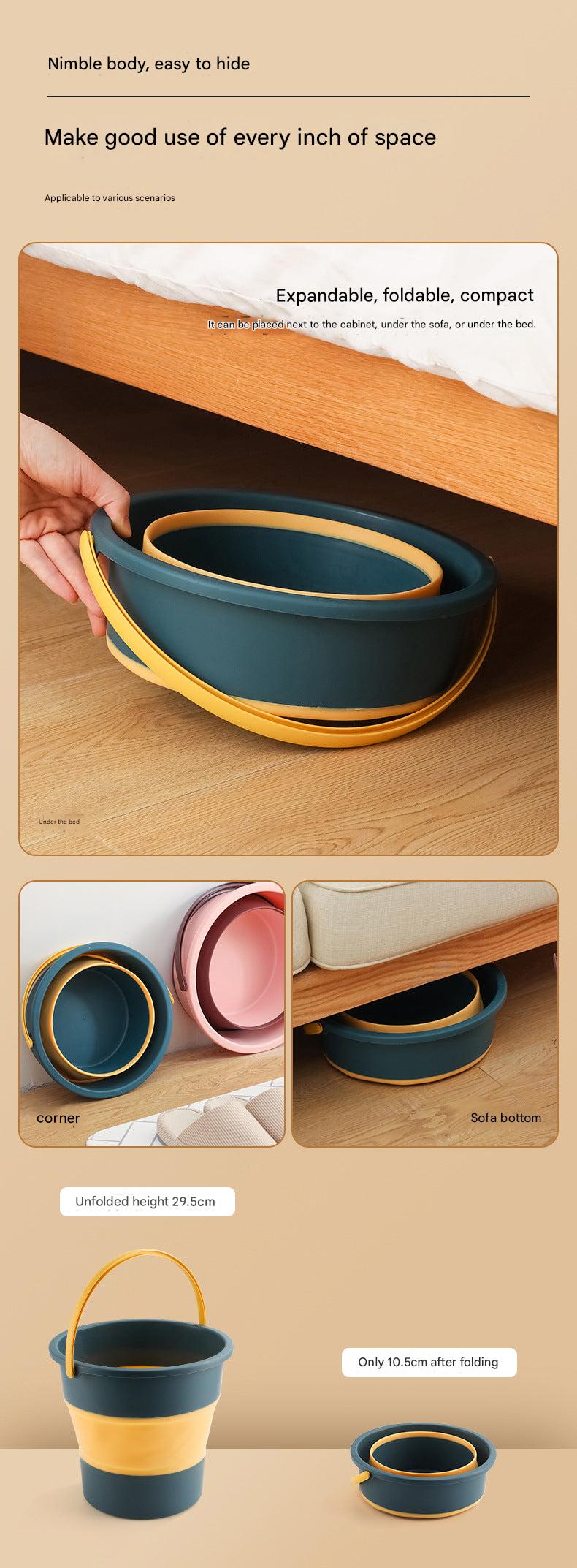 Foldable Fishing Bucket Blue