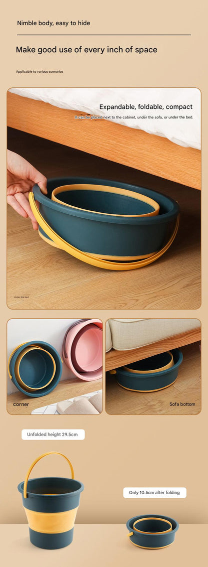 Foldable Fishing Bucket Blue