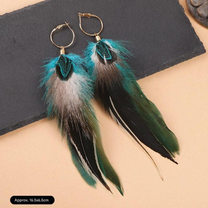 Trendy ethnic earrings with long tassels