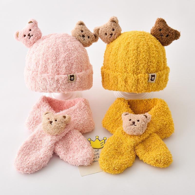 Children's warm scarf set for winter image 2