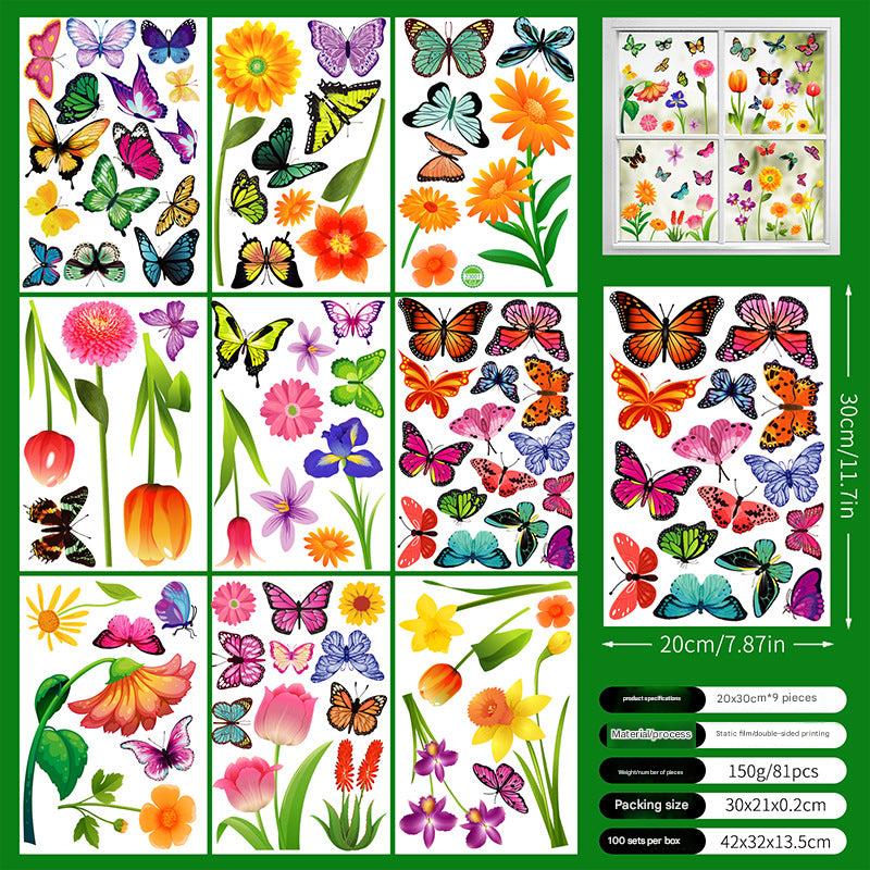 Spring Floral Window Sticker Image 5