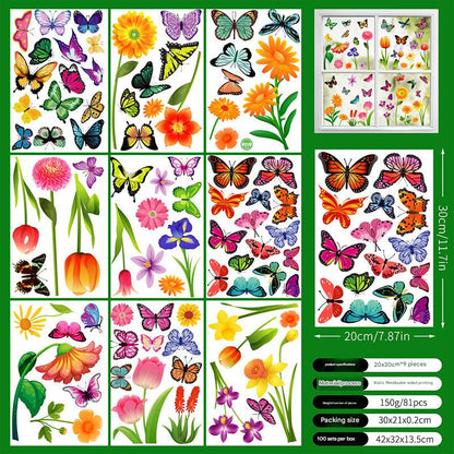 Spring Floral Window Sticker Image 5