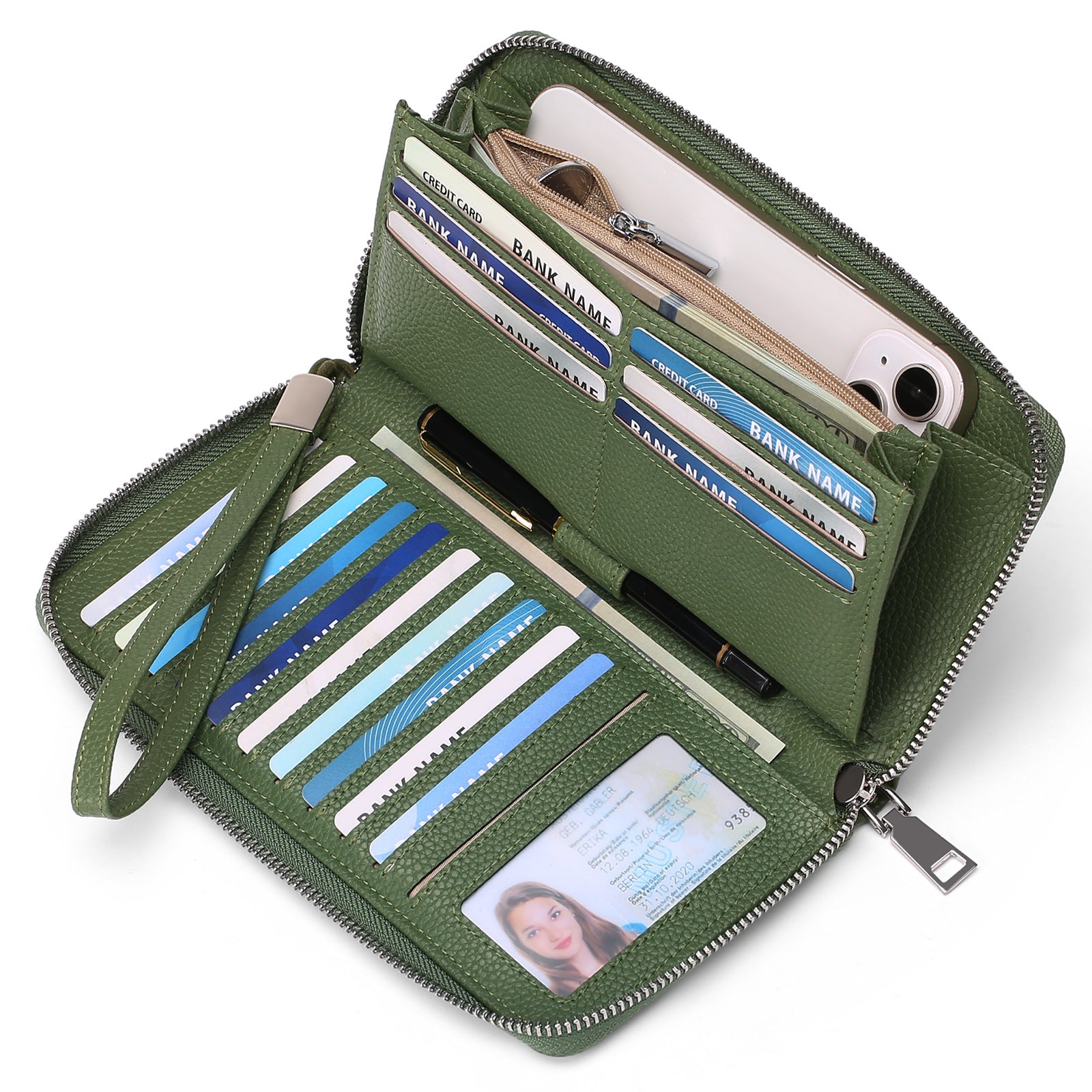 RFID wallet for women in red