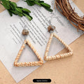 17 - Elegant Rattan Woven Triangle