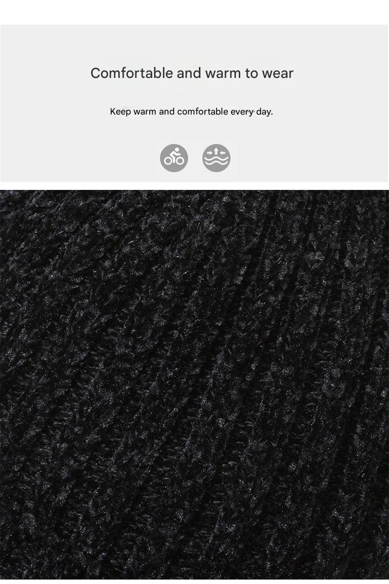 Chenille warm hat for winter protection