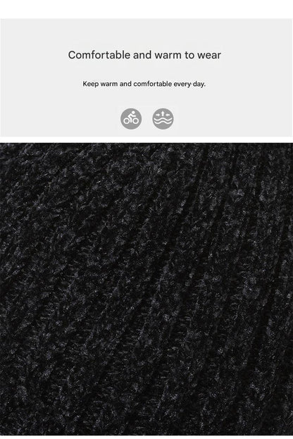 Chenille warm hat for winter protection