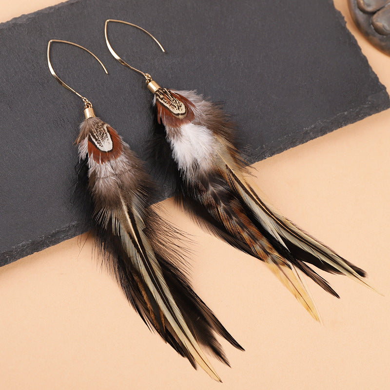 Bohemian vintage ethnic earrings displayed