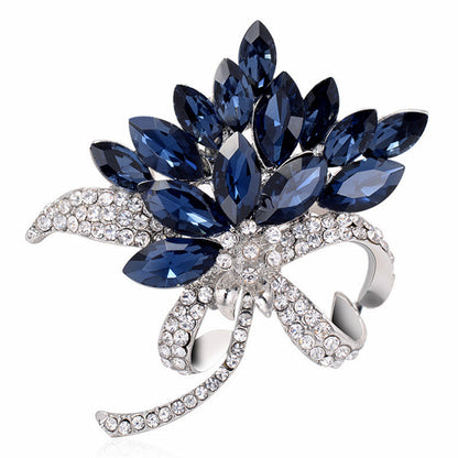 Elegant Diamond-Studded Brooch Image 2