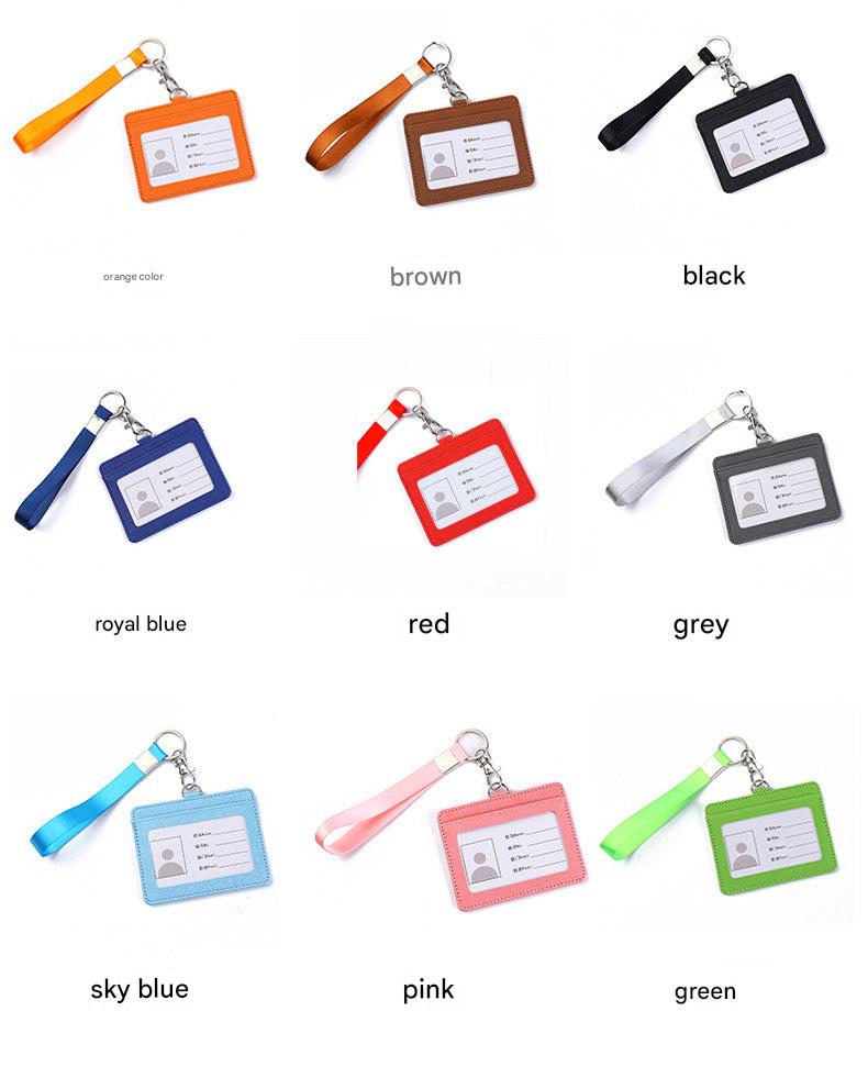 Multi-card holder with PU leather design for work and bus passes