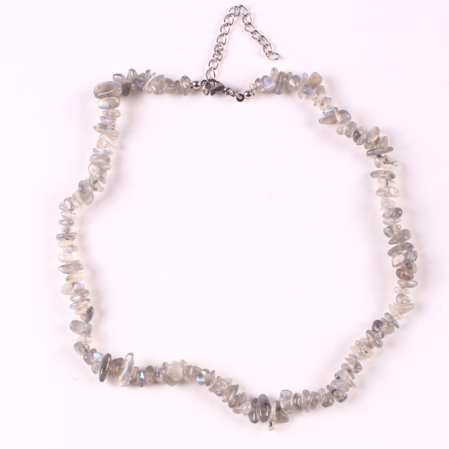 Colorful irregular beads necklace image 2
