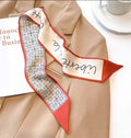 Red Scarf * Geometric Letters