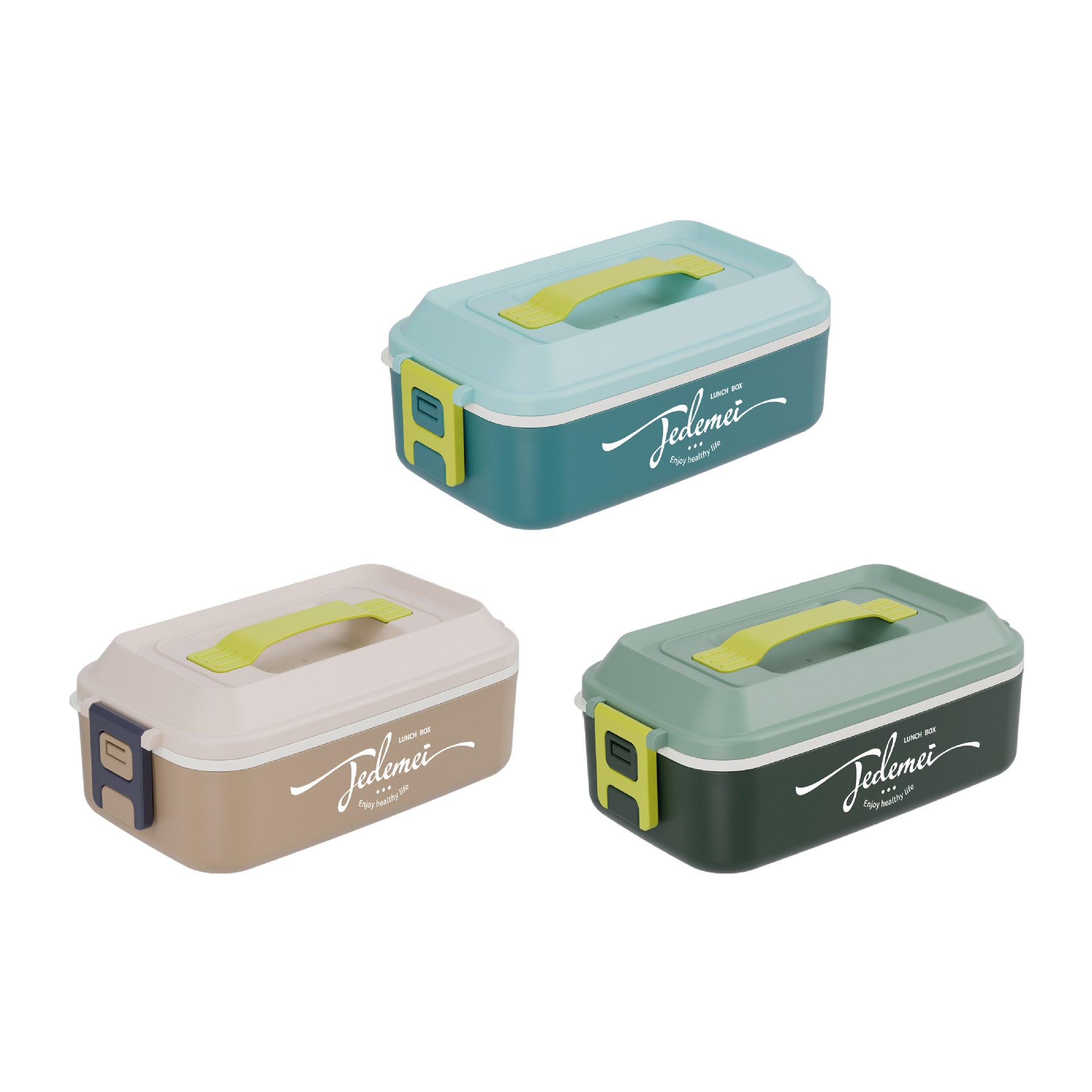 Portable Double-Layer Stainless Steel Lunch Box Image 2
