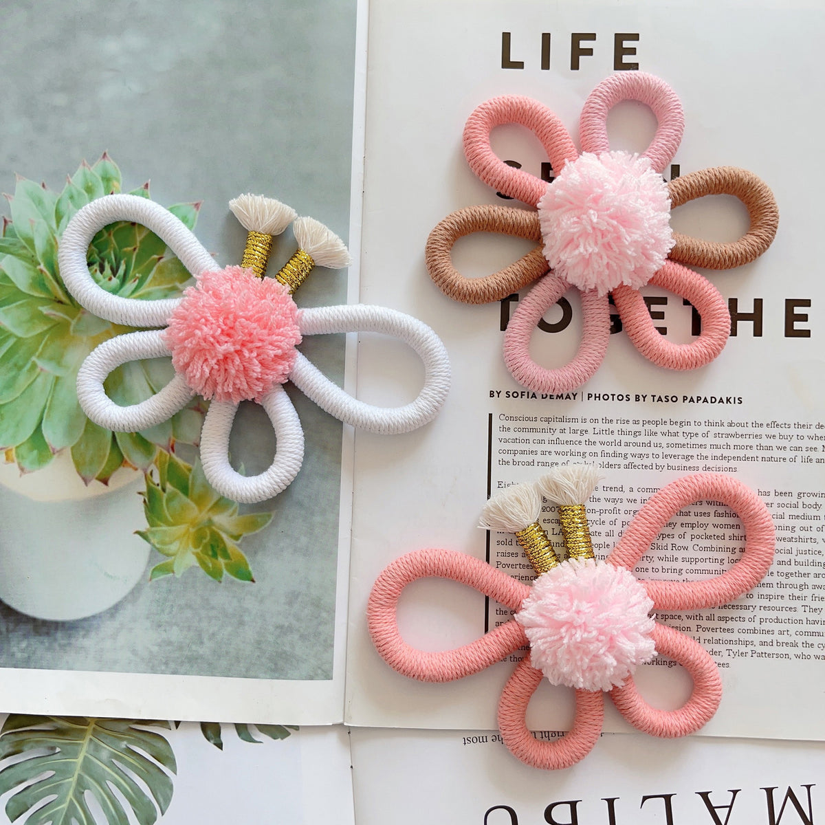 Bohemian sunflower wall hanging for kids room