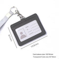 Gray - Horizontal Card Holder with Hand Strap