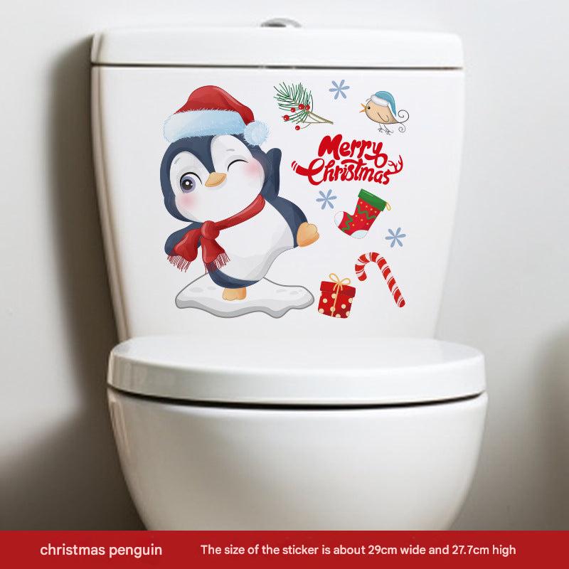 Christmas home decor toilet decals 7