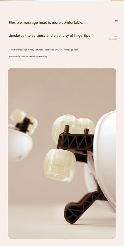 Rechargeable shoulder massager in beige