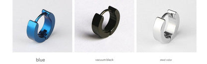 Hypoallergenic titanium earrings in colorful hues