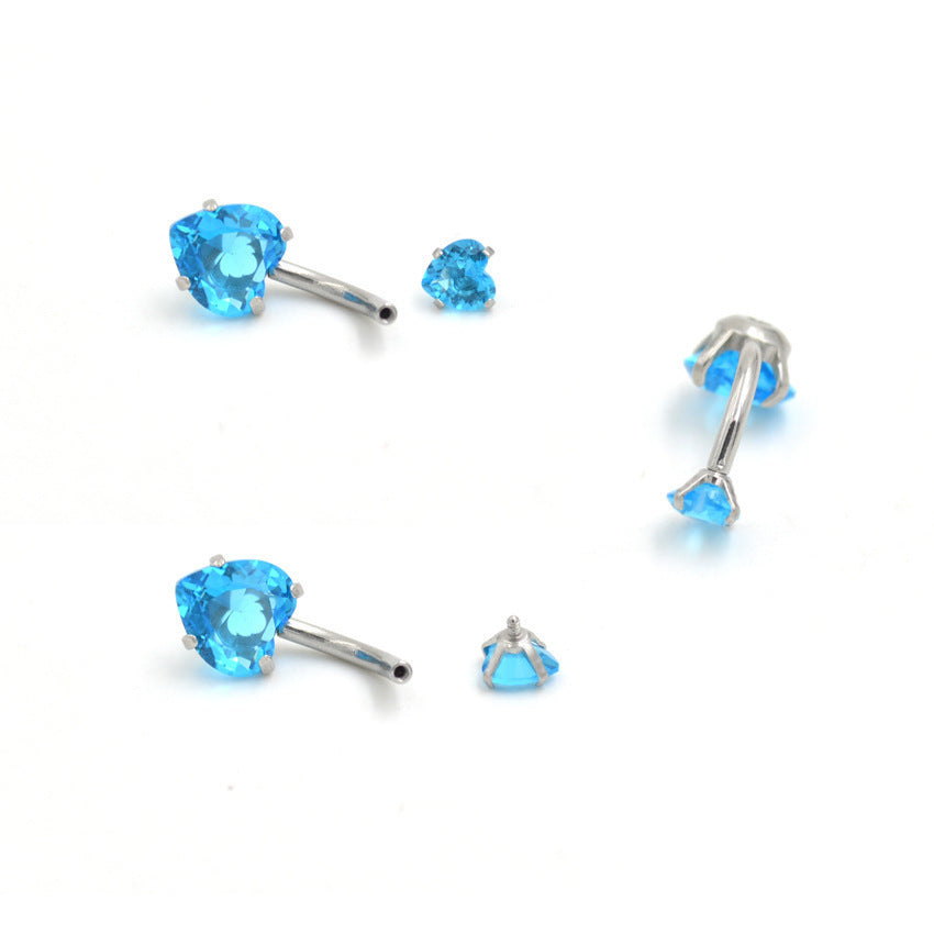 Elegant stainless steel navel jewelry
