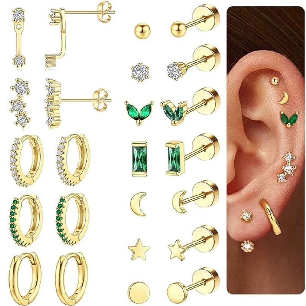 Elegant moon earrings for women