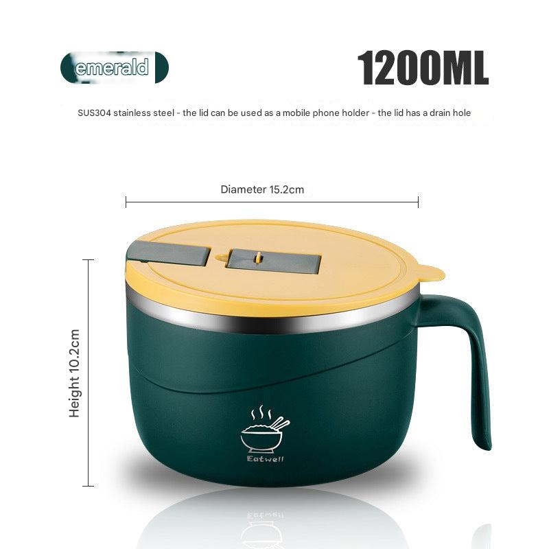 Stylish stainless steel bowl perfect for dorm life