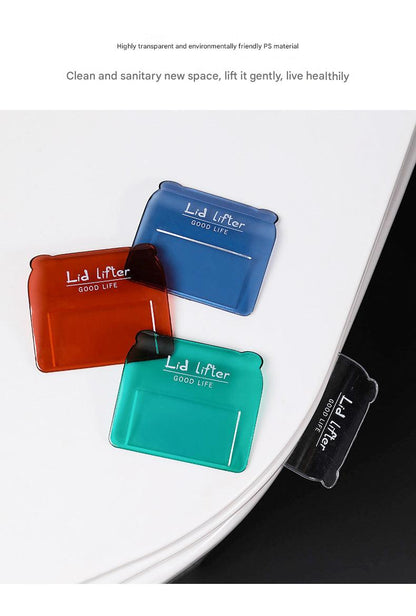 Toilet Lid Lifter in Transparent Green