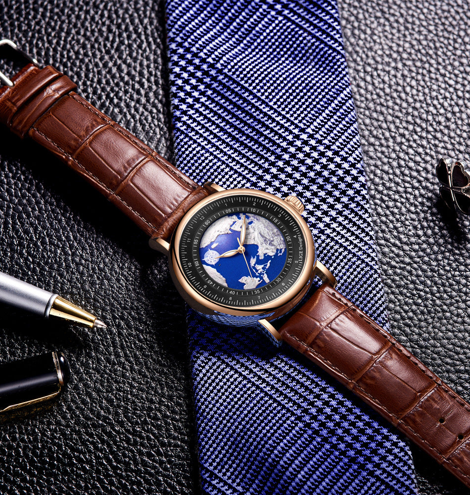 LIGE quartz watch stylish design image 1