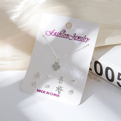 Electroplated gold necklace display