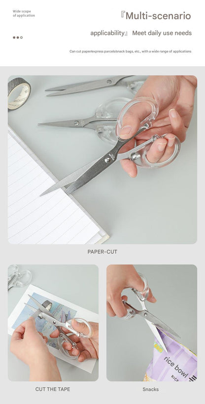 Hands using scissors for craft projects