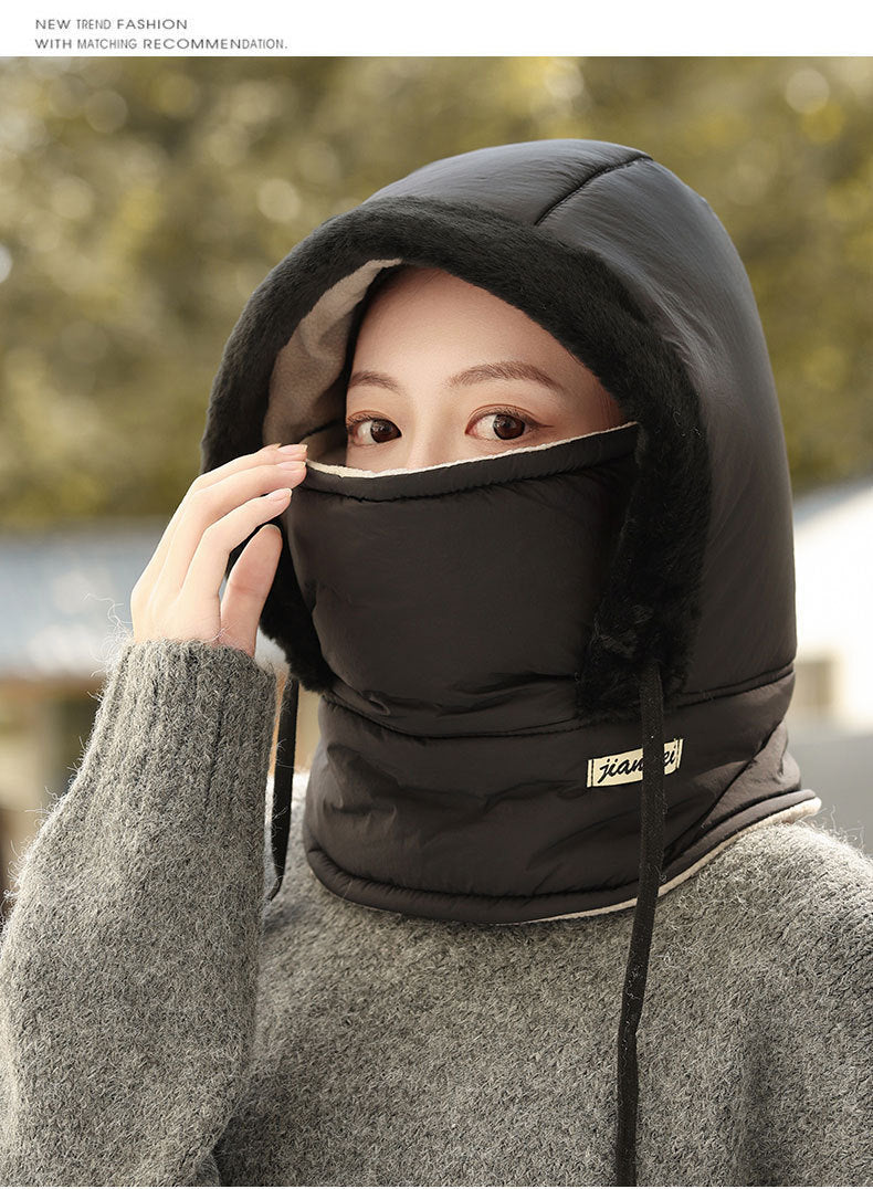 Black windproof ski mask