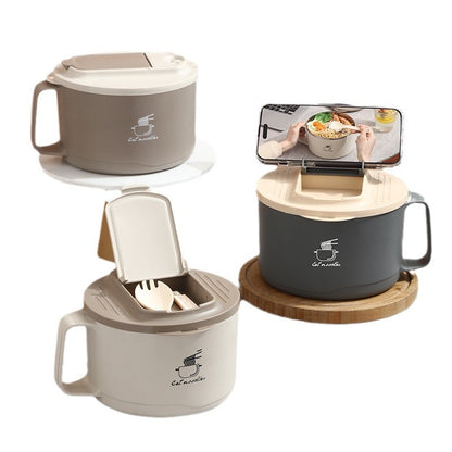 Compact travel bowl with spoon